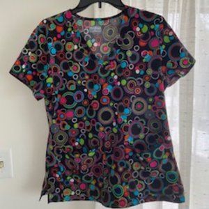 Colorful Scrub top